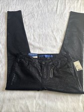 Sapphire Ink Crocodile Black Skinny Juniors Size 9 NWT
