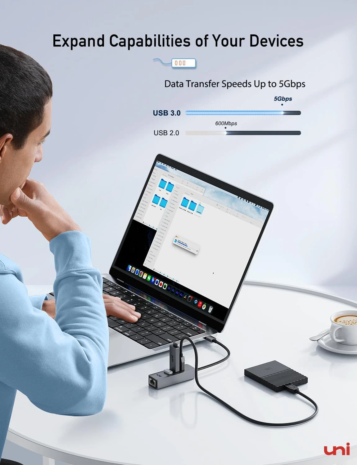 Uni USB-C to Ethernet Adapter - Thumbnail 5