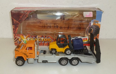 MAJORETTE / MODELLAUTO / EXTRACTOR / LKW TIEFLADER m. GABELSTAPLER / 1:60 #2500#