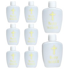 8 Pcs Holy Water Bottle, 60ml/2oz Holy Water Holder Plastic Empty Containers ...