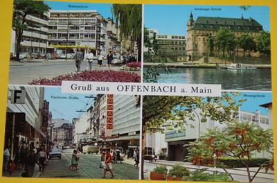 AK. Greetings from Offenbach am Main. Mi: 638 to Bielefeld on 6.9.1972 (11.039)