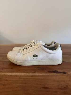 Lacoste Carnaby Evo Weiß EU 44,5   Leder Sneaker   getragen
