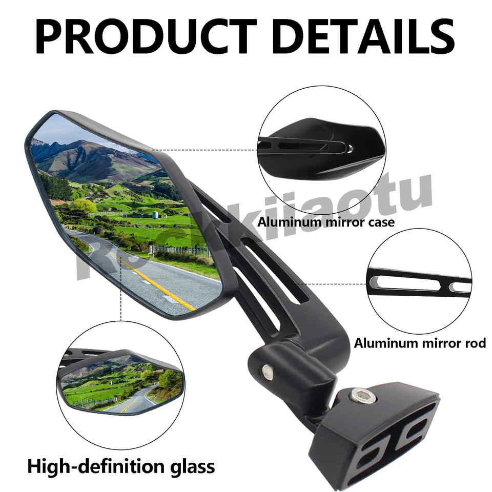 For Suzuki GSXR1000 2001-2011 GSXR750 96-09 Hayabusa 99-11 Rearview Side Mirrors - Imagem 4 de 4