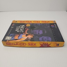 Night Trap (Sega CD 32X, 1994) CIB Complete W/ 2 Discs Manual & Box