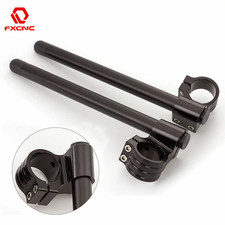 Black Silver CNC Rised Riser Clip on 37 41 43 45 47 48 50 51 52 53 MM Motorcycle