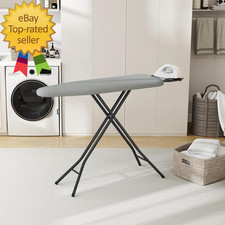 Foldable Ironing Board Heavy Duty Iron Board with 9 Adjustable Heights