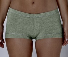MAIDENFORM Dream Tailored Cotton Green Heather Boyshort Panty Womens S M XL 2XL