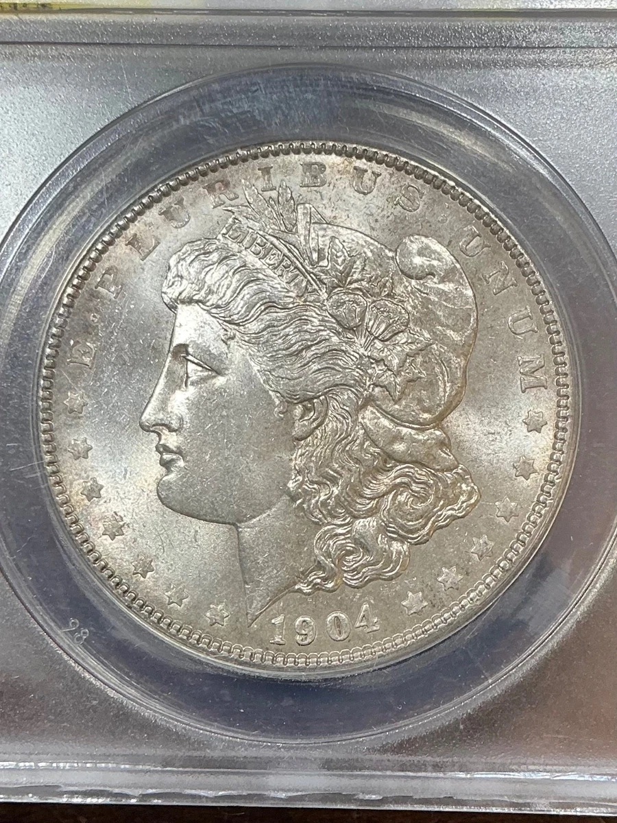 25+ MS 63 Graded 1904 Year Morgan US Dollars (1878-1921) for sale