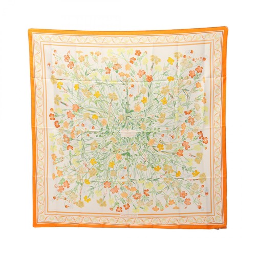 Hermes Carre 90 Oeillets Sauvages Et Autres Caryophyllales