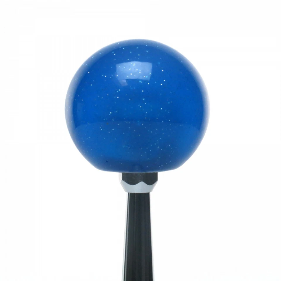 Red Dodge Transfer Case Blue Metal Flake Shift Knob w/ M16x1.5 Insert Shifter - Image 2 of 4