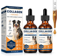 Collagen for Dogs,4.22oz 120ml Liquid Collagen for Dogs,Enhances Joint Support