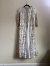 New Indian Wedding Party Wear gown three piece dress silk and net embroidered