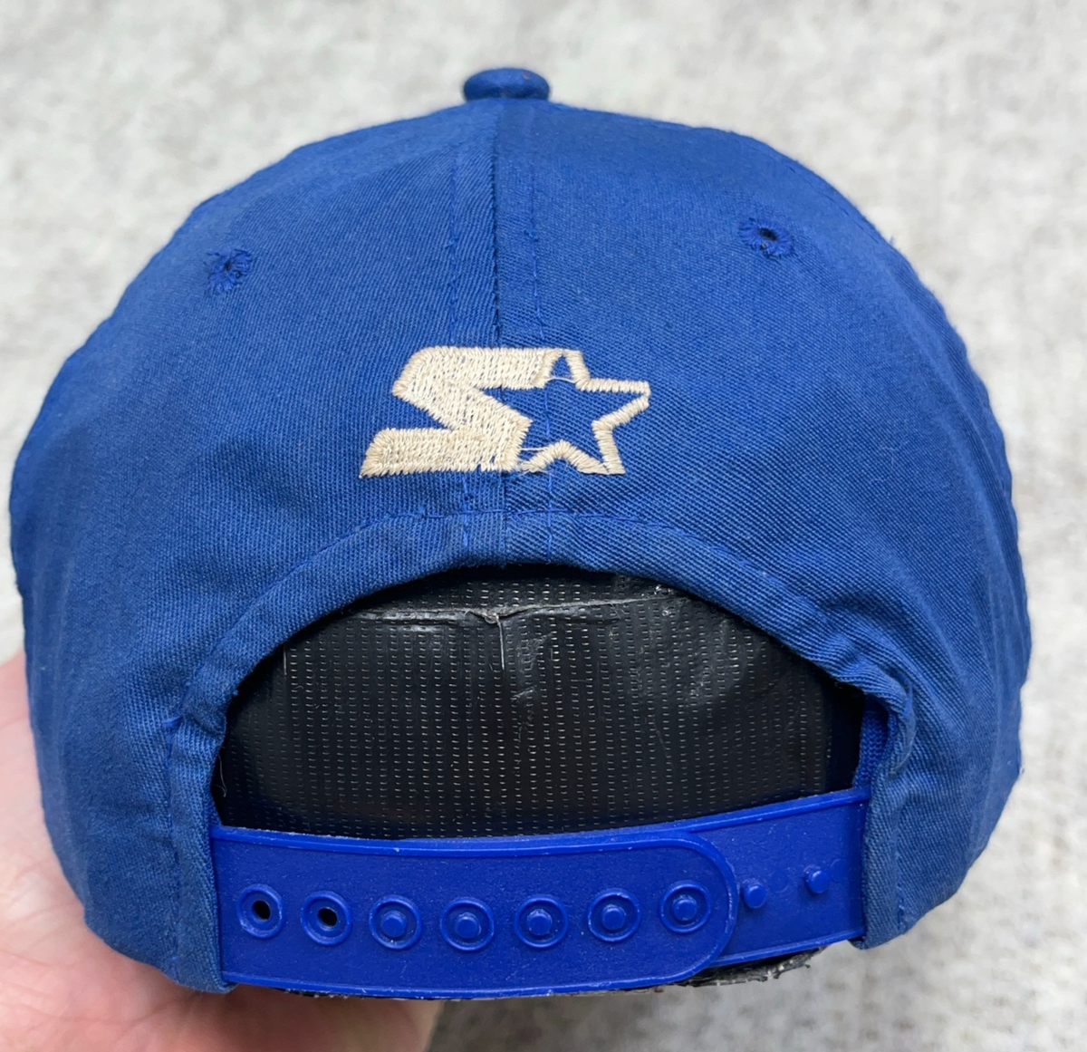 Gadidanoniem キャップ LUKE/BLUE Vintage Duke Blue Devils Hat Cap Snapback 90s Starter Twill