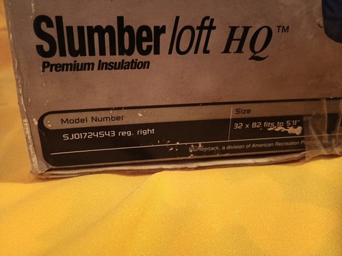 Blue+Orange Slumberjack Lattitude -0F Sleeping Bag New Old Stock Sealed - Afbeelding 8 van 11