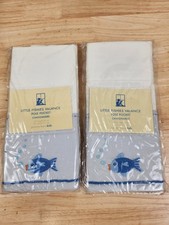 Pottery Barn Kids Little Fishies Pole Pocket Valance 18"L x 44"W NIP Set Of 2