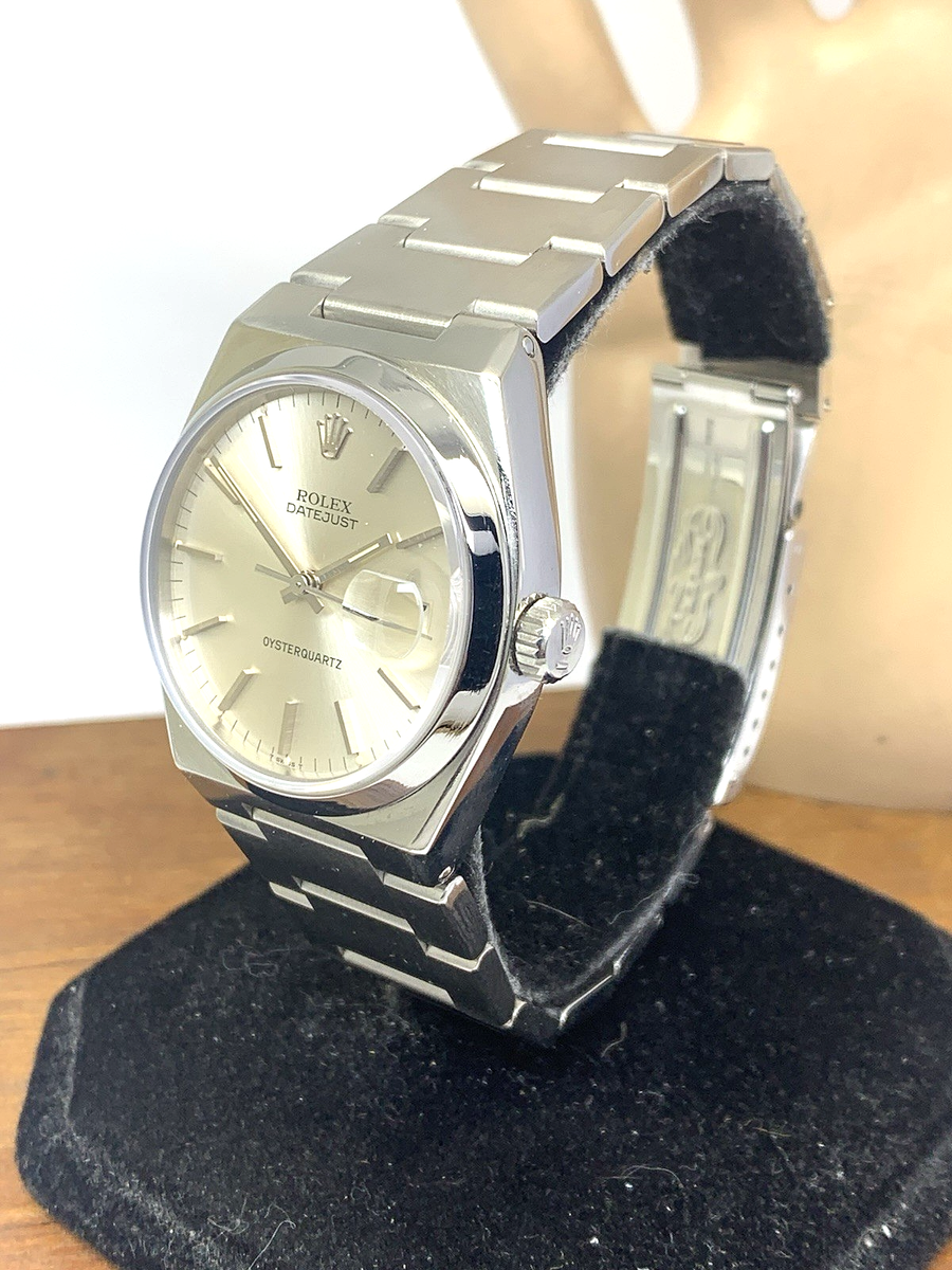 Rolex Oysterquartz Datejust Men's Watch 17000 Vintage 1979 Swiss