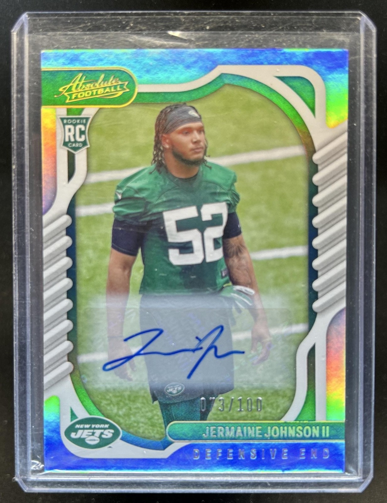 Jermaine Johnson II Panini Absolute #170 Autograph Spectrum