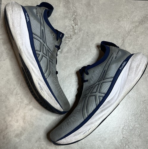 Asics Gel-Nimbus 25 Herren Größe 11 Laufschuhe Sheet Rock Indigo Blau 1011B547