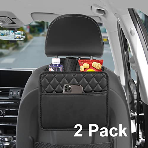 Back Seat Car Organizer and Storage Premium PU Leather Front & Backseat - Picture 2 of 7