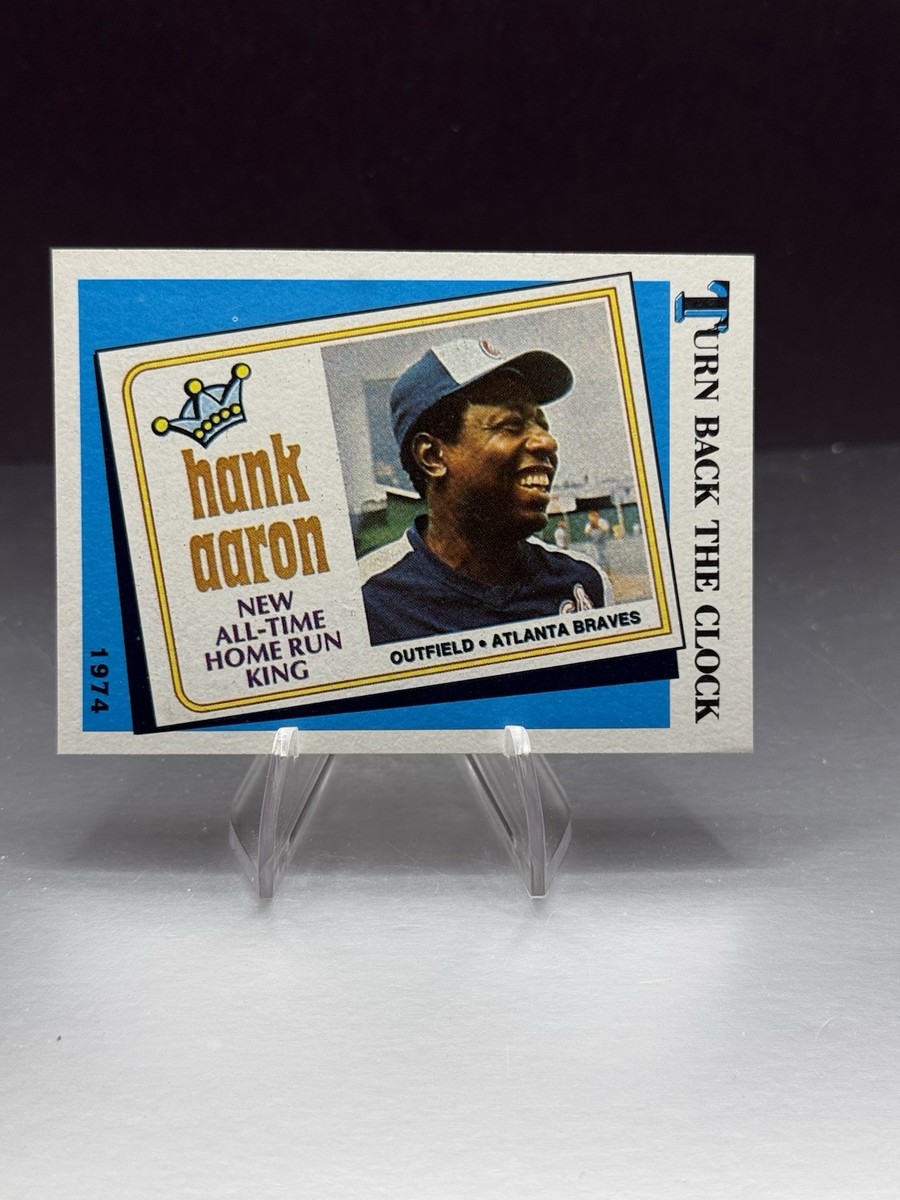 1989 Topps Hank Aaron “Turn Back The Clock” 1974 #663 