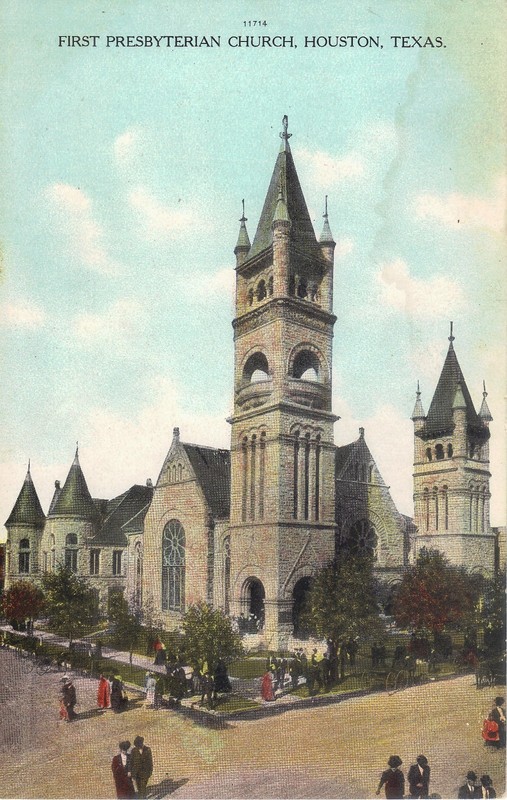Houston TX First Presbyterian Church  DB Postcard UNPOSTED EXCL *