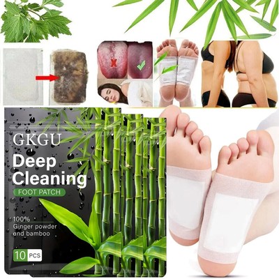 10PCS Detox Foot Patches Pads Body Toxins Feet Slimming Deep Cleansing Herbal