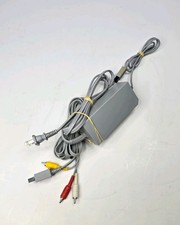 Genuine Nintendo Wii AC Adapter AV Cable, RVL-002 RVL-009, Tested Working