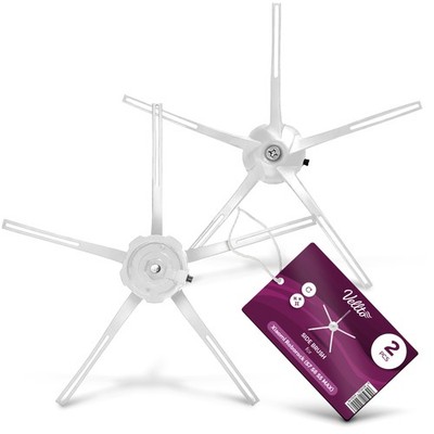 2x Seitenbürste für Xiaomi Roborock S7 Plus S6 Pure S5 MAX Ultra S60 E4 Q7 Weiß