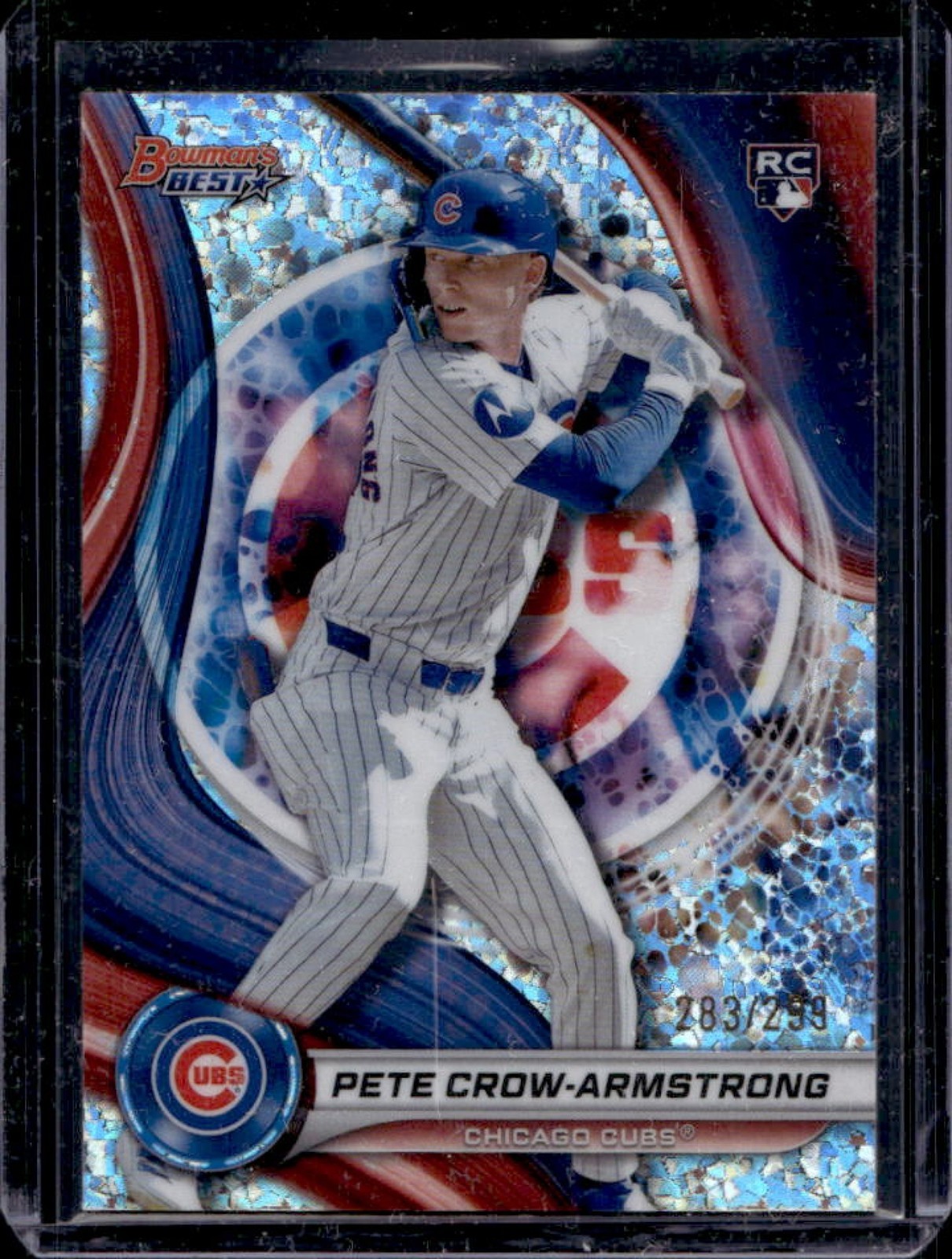 2024 Bowman's Best Pete Crow-Armstrong RC Mini-Diamond Refractor #283/299 Cubs