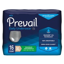 Prevail Daily Underwear Underwear XL Breathable PUM-514 Maximum 16 Ct