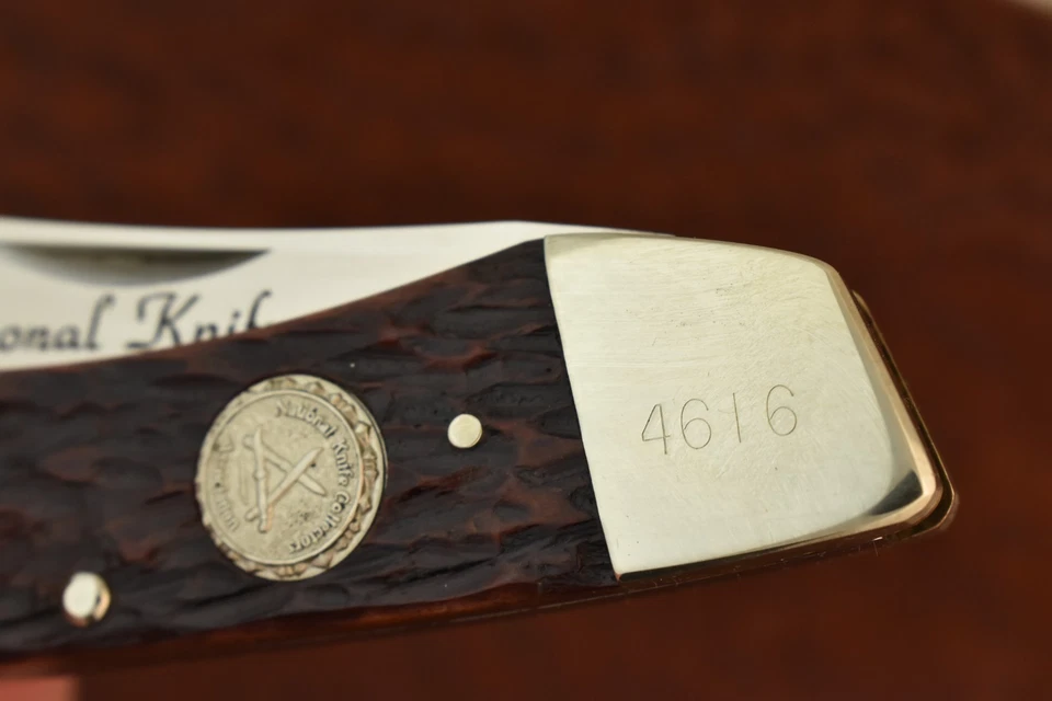 RARE FACTORY ERROR HEN & ROOSTER NKCA SOLINGEN GERMANY BONE LOCKBACK KNIFE 24605 - Image 4 of 4