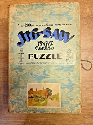 Seltenes Vintage Chad Valley GWR Ann Hathaway's Cottage Puzzle