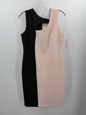 Pre-Owned Calvin Klein Pink Size 10P Knee Length Sleeveless Dress