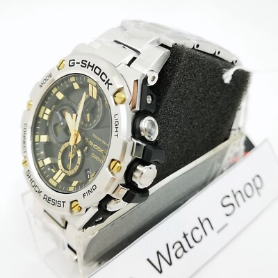 【箱あり】G-SHOCK G-STEEL GST-B100D-1A9JF GSTB100D-1A | Analog Silver Solar Powered Men's Watch G