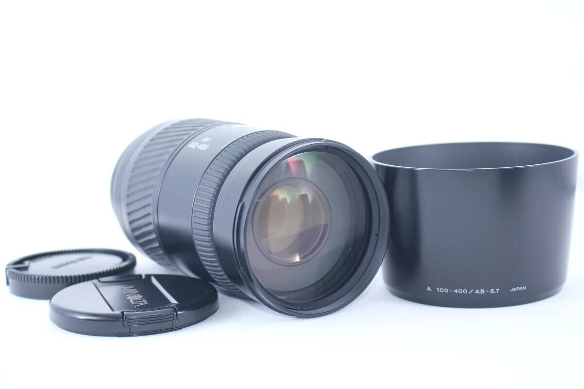 MINOLTA AF APO TELE ZOOM 100-400mm F4.5-6.7 Black Lens with