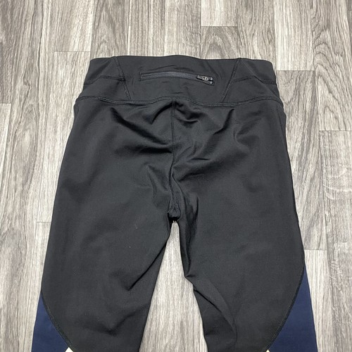 ATHLETA Elastic Waist Stretch Black & Blue Activewear Leggings Girl's Size Small - Picture 6 of 11