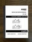 2010-2013 Electric Golf Cart Tech Service RepaiR Manual Fits EZGO Electric 279