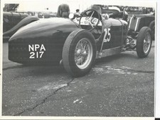AMILCAR NPA 217 IN PADDOCK c.1950s B/W PHOTOGRAPH