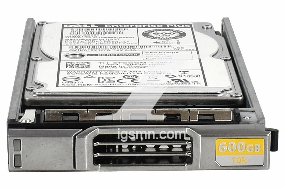 Dell TCGGM-EQL EqualLogic 600GB 10K 6G 2.5" SAS HDD Internal Hard Drive ...