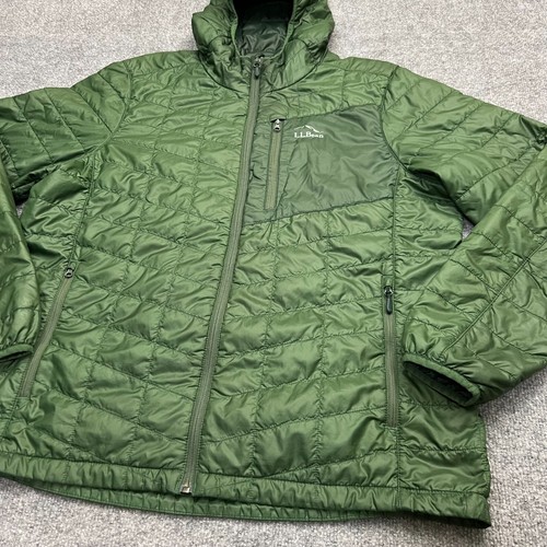 LL Bean PrimaLoft Packaway Hooded Jacket Men’s XL Regular Green 503392 - Picture 4 of 12