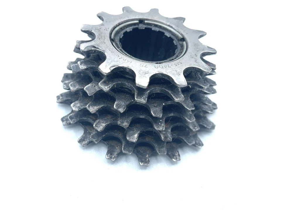 Shimano Dura-Ace MF-7400 7 Spd Freewheel 12-18 Road Bike Vintage Straight Block - Image 4 of 4