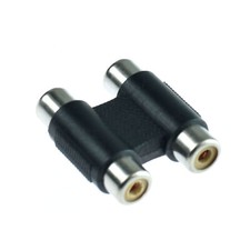 1pc RCA Audio Video Double Barrel Butt Connector Coupler Adapter Joiner Female