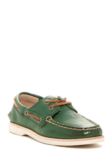 NUEVOS MOCASINES FRYE SULLY BOAT NIÑOS CUERO VERDE TALLA US 1 M ESTILO 90400 Foto 2 de 4