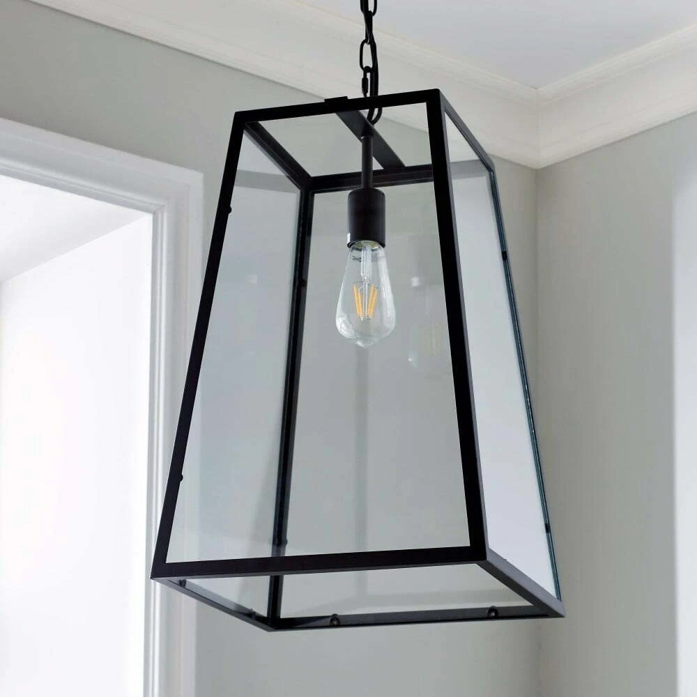 Black Ceiling Lantern Lamp XL Native Industrial RRP 129.99 eBay