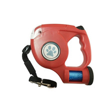 LED Dog Leash with Garbage Bag Automatic Pet Leash for Dogs Cats Night Travel Sa