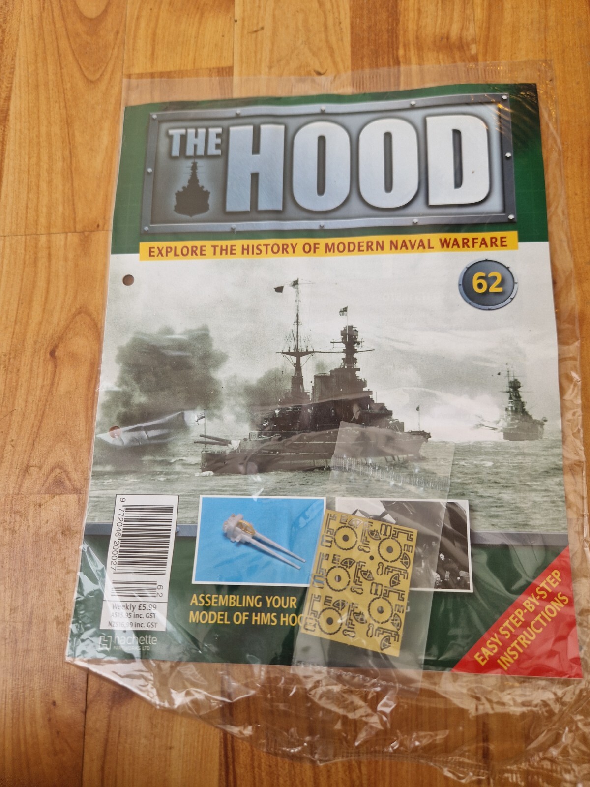 ISSUE 62 HACHETTE BUILD THE HMS HOOD MODEL SHIP 1/200 WW2 BATTLE CRUISER