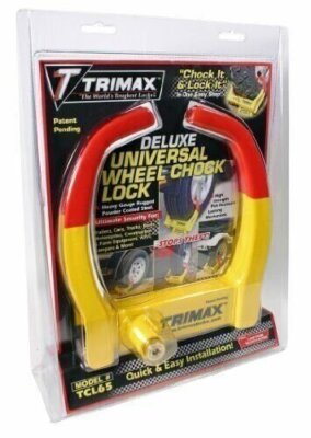 Trimax TCL65 Deluxe Universal Wheel Chock Lock-Yellow Red | eBay
