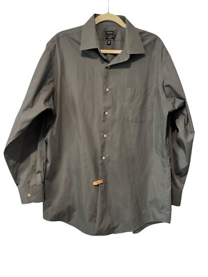mens dress shirts arrow Men’s Long Sleeve Button Down Shirt Grey 16 1/2 The 1 point curved front yokes and 2 point curved back yoke highlight traditional western tailoring Arrow Mens XLarge Wrinkle Free