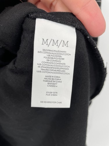CAbi Jacket Womens Black Knit Sprint Stripe 3378 Full Zip Belted Back - Picture 4 of 8