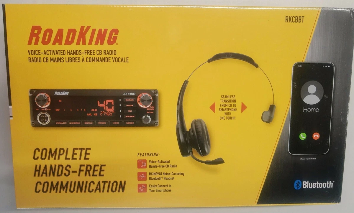 RoadKing Hands-Free Voice-Activated Bluetooth CB Radio